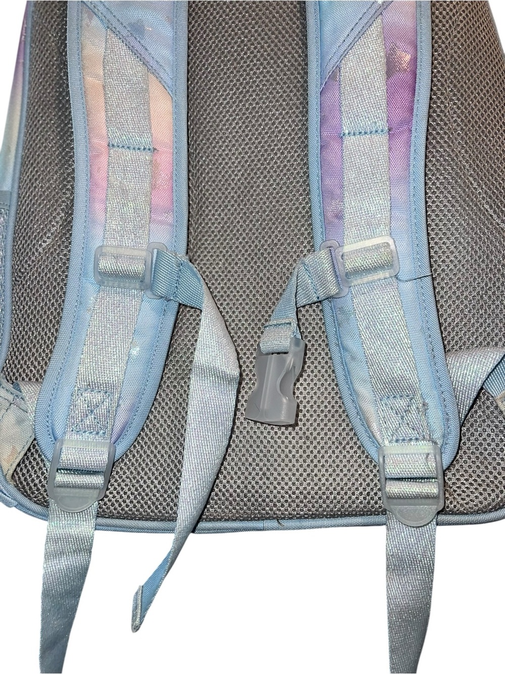 Pottery Barn Kids Pastel Galaxy Backpack Glitter Star Print School Bag - Picture 7 of 7